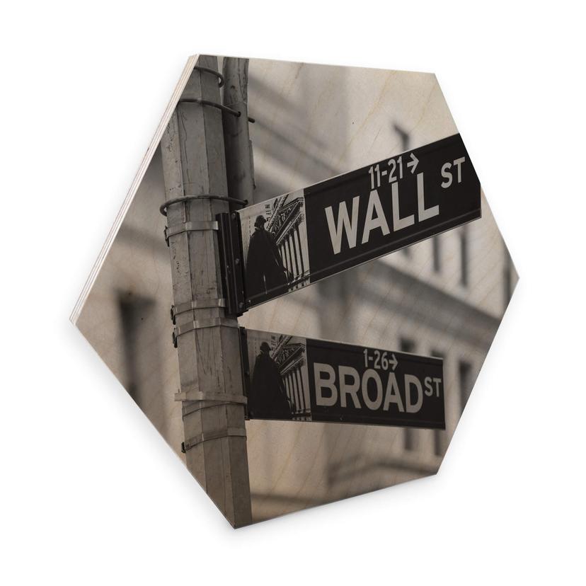 Hexagon Hout Wall Street