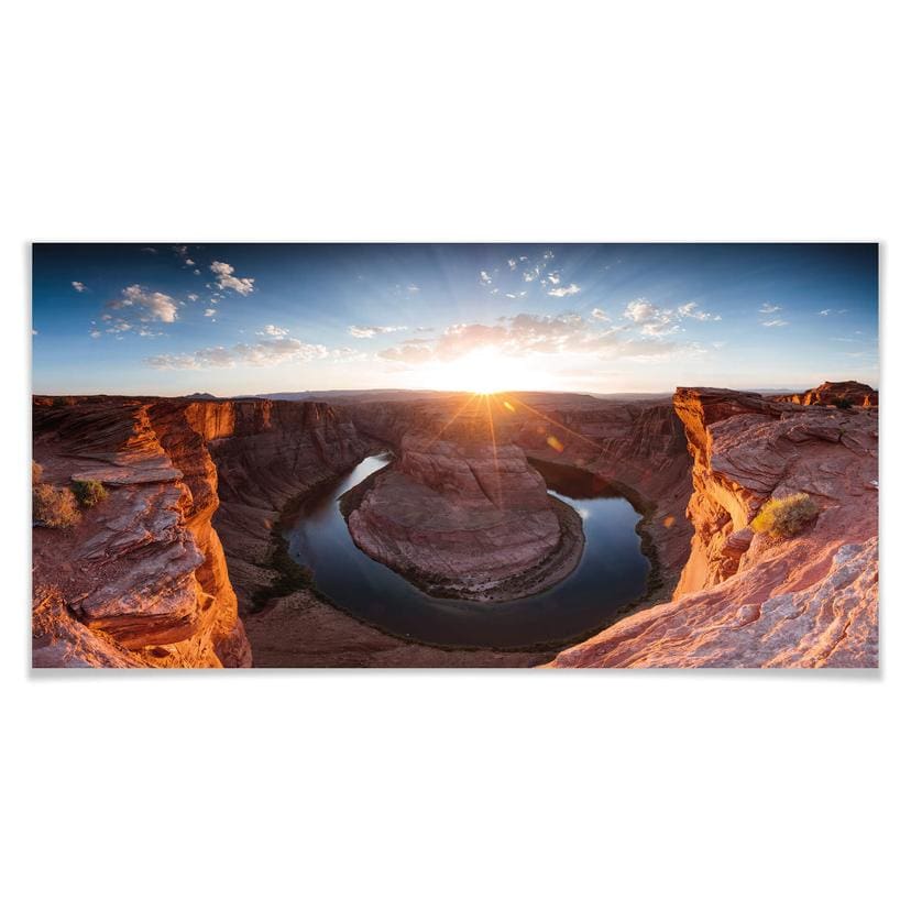Plakat - Colombo - Hesteskoen ved Colorado River