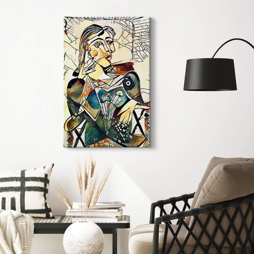 Stampa su tela Zamart Omaggio a Picasso Dora