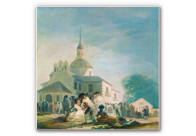 Wandbild de Goya - Die Einsiedelei des hl. Isidor