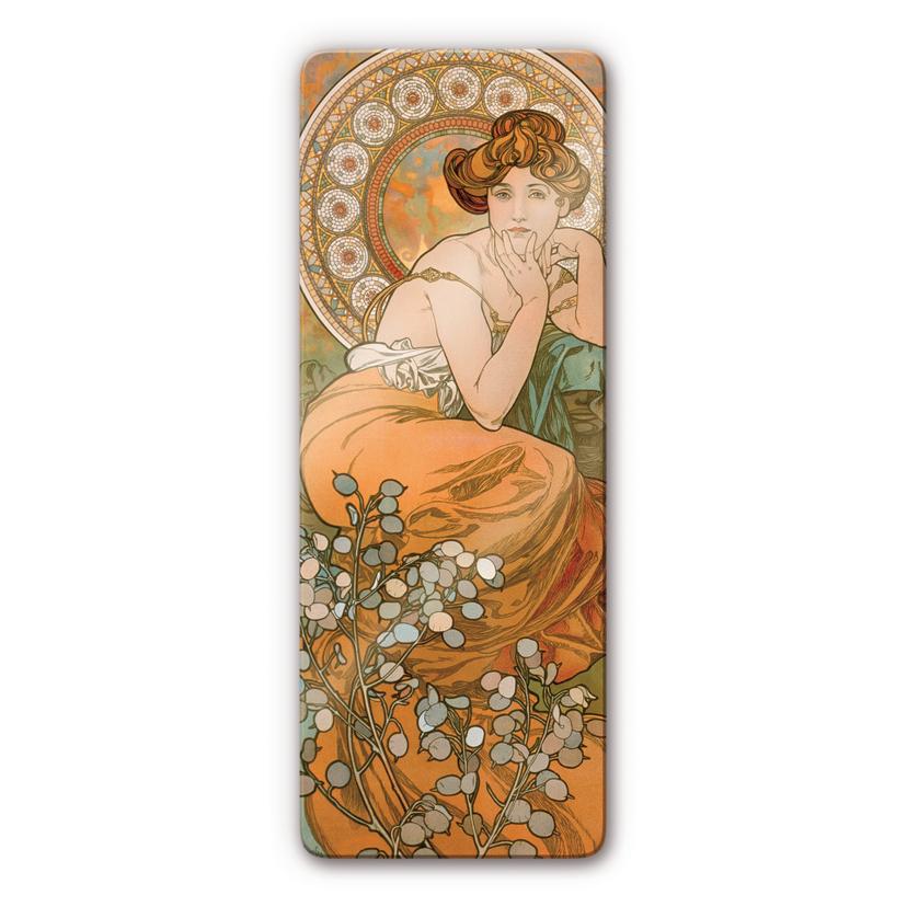 Glasbillede - Mucha - Ædelsten: Topaz