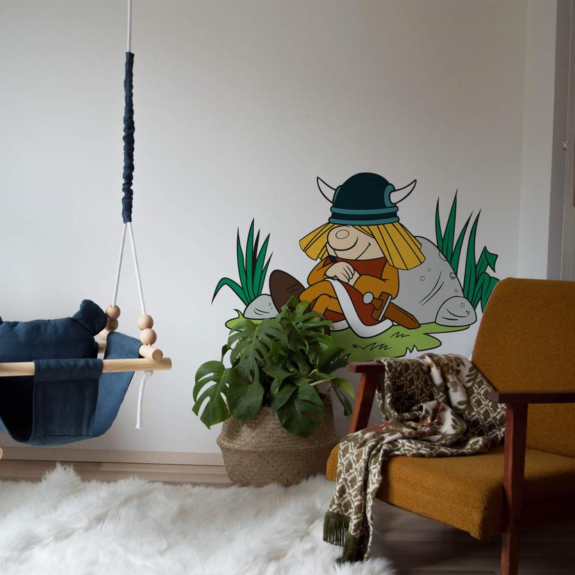 Muursticker Wickie de Viking Snorre 1