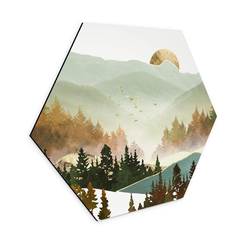 Hexagone - alu-Dibond SpaceFrog Designs - Matin d'automne