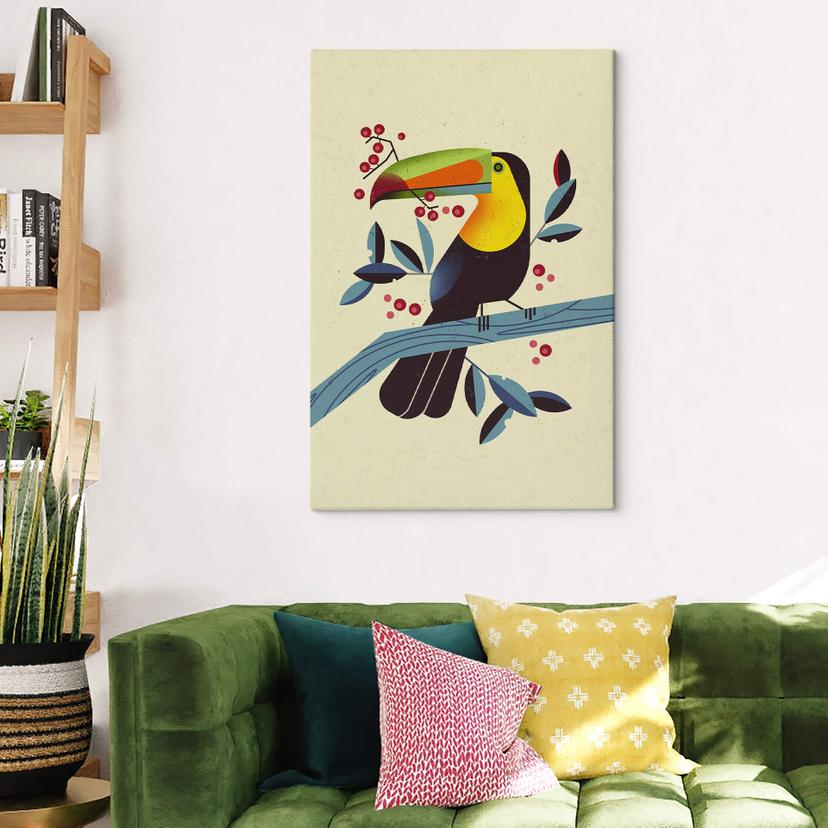 Tableau sur toile Braun - Toucan