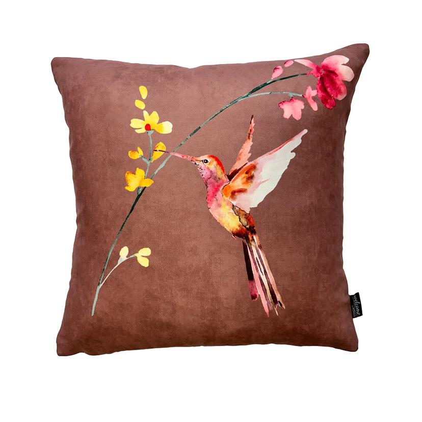 Uni Kissenhülle in rose in 48x48 cm