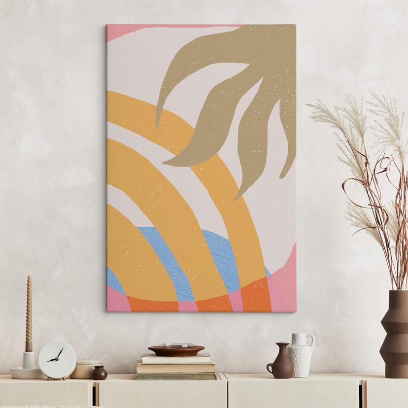 Lienzo Arte Abstracto - Demir - Sol y Botánica