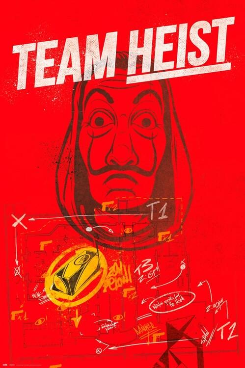 Poster, film poster House of Money (La Casa De Papel) - Team Heist 61x91,5 cm