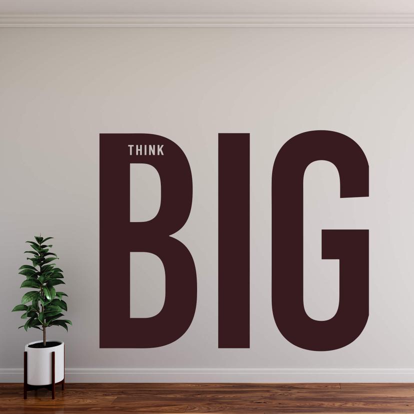 Adesivo murale Think Big