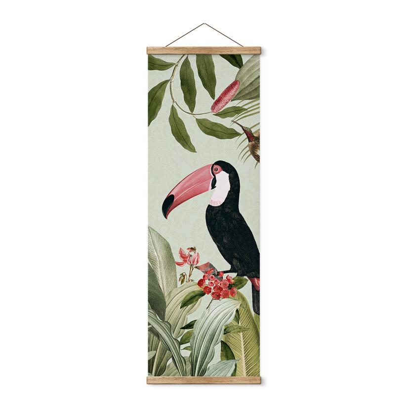 Tekstil plakat Tukan i et jungleparadis - UN Designs