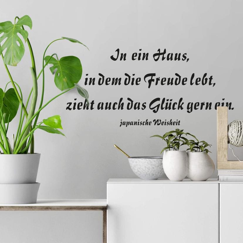Wandtattoo In ein Haus... 1