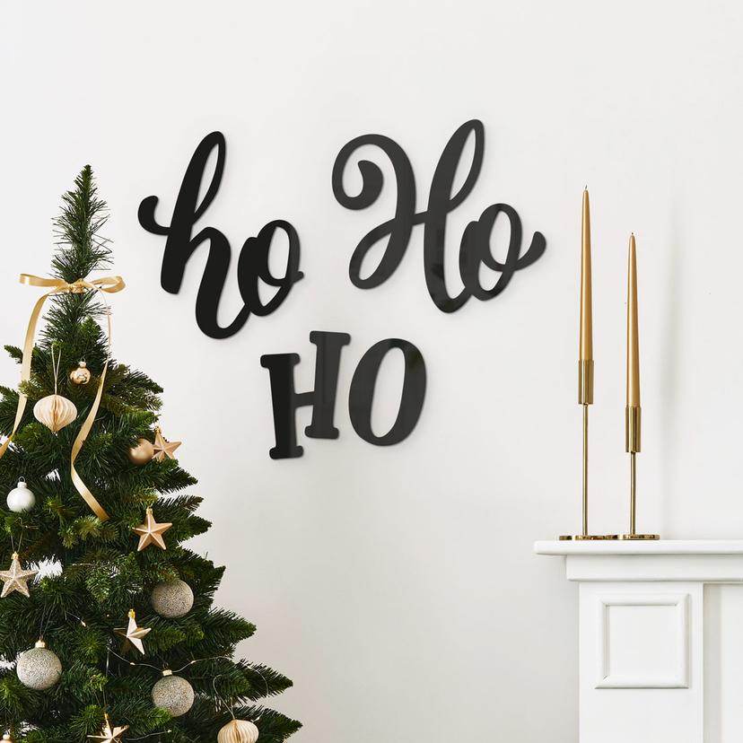 3D Schriftzug Weihnachten - Ho Ho Ho - Acryldeko