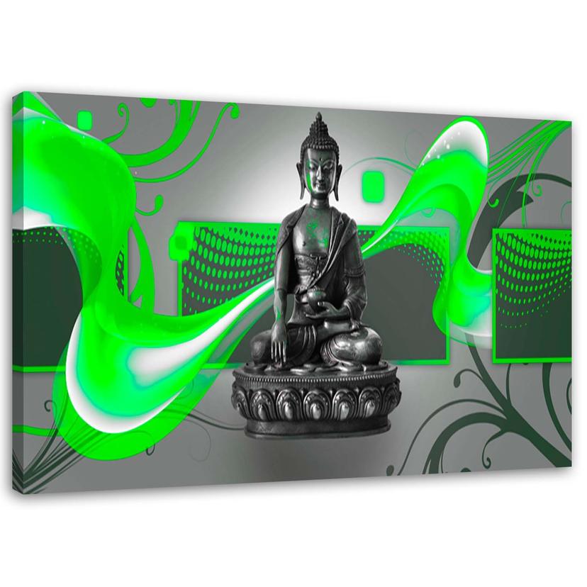 Canvasbillede, Buddha abstrakt