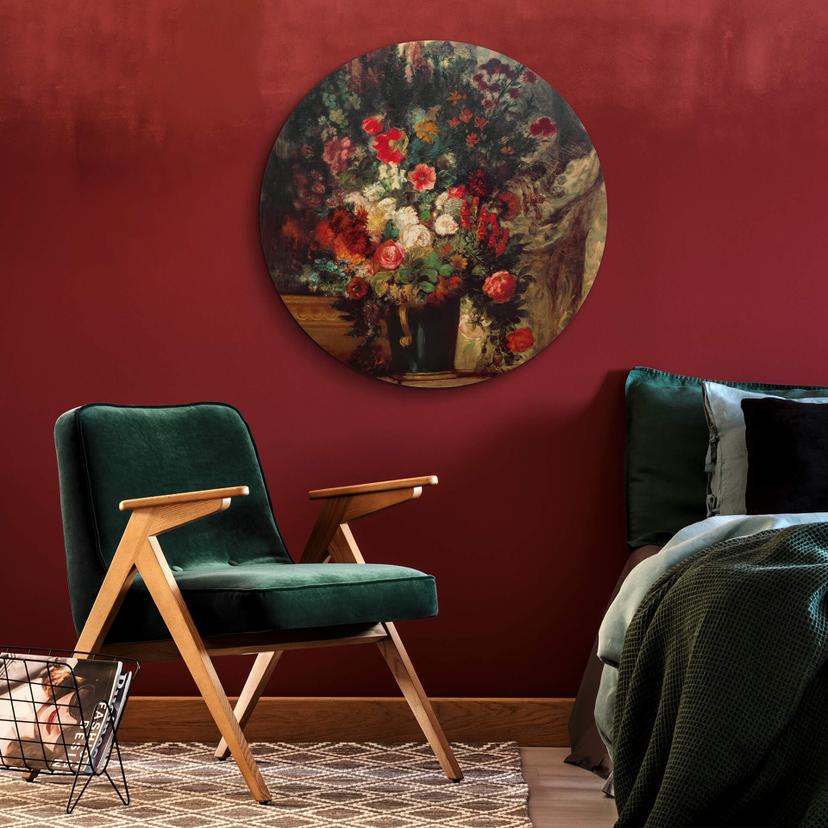 Stampa su legno Delacroix - Vaso di fiori