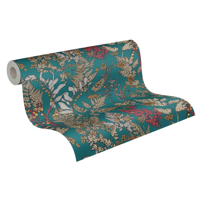 Architects Paper Floral Impression - Papier peint intissé fleuris, bleu