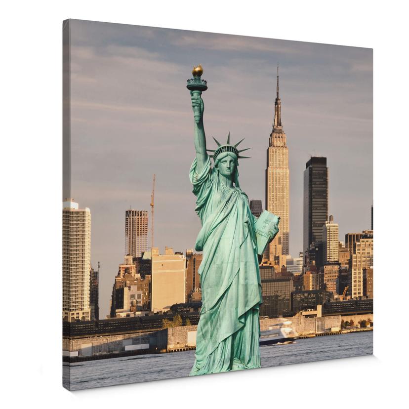 Tableau sur toile Statue de la Liberté - Carré
