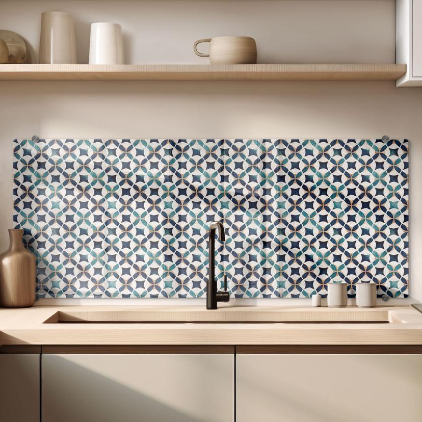 Spritzschutz Portugiesisches Muster - Azulejos - Treechild - Panorama