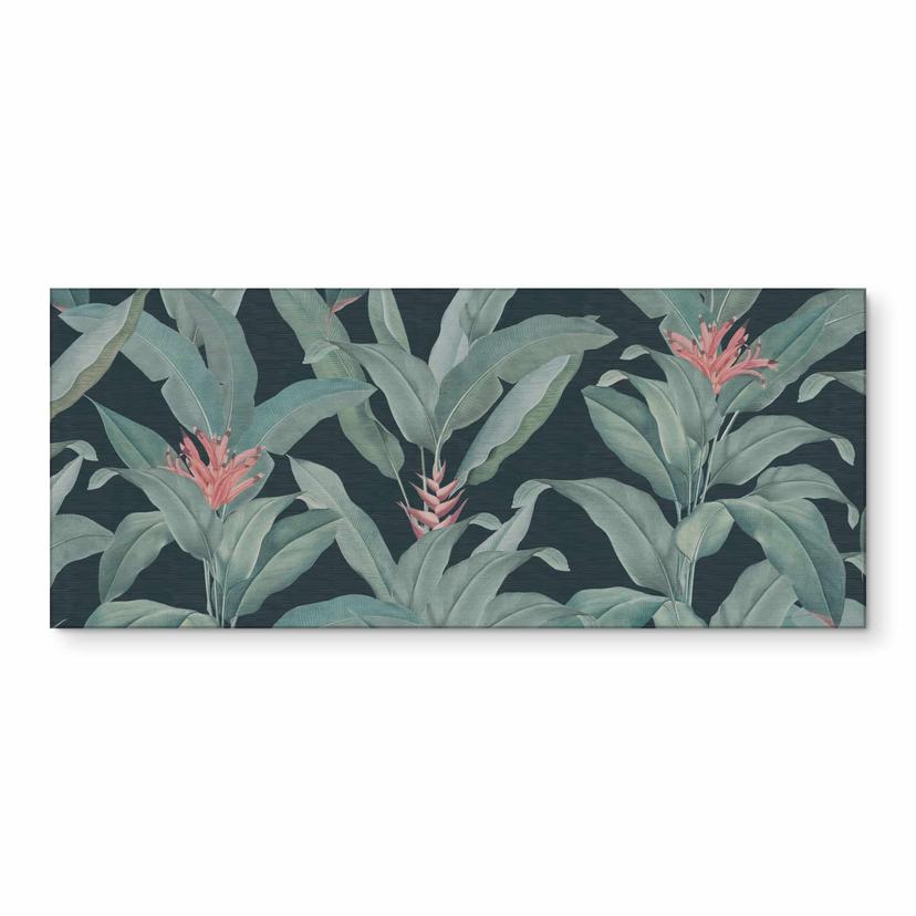 Rivestimento cucina Urban Jungle foglie tropicali verde - Bloomery Decor