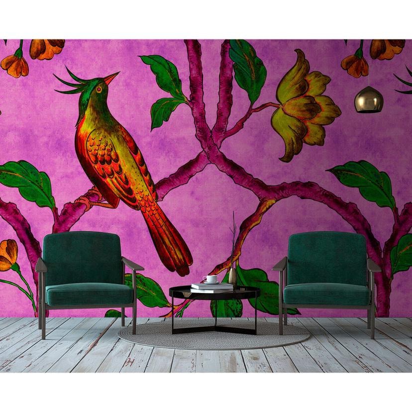 Livingwalls Fototapet Walls by Patel 2 bird of paradise 2
