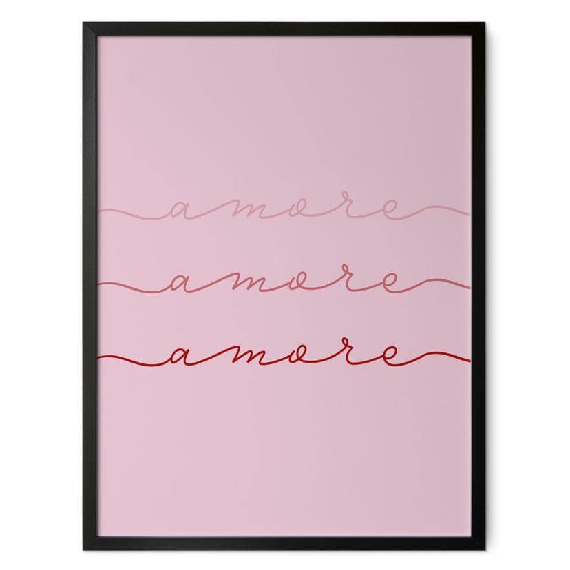 Plakat Amore - Kærlighedsordsprog til stuen