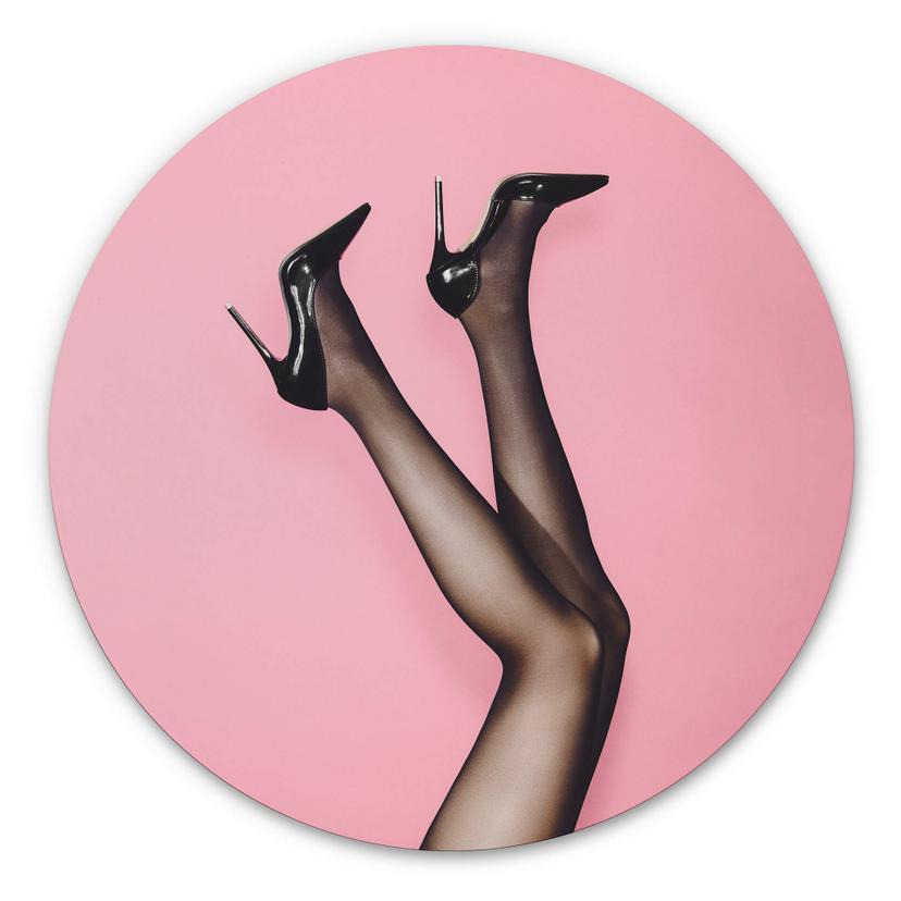 Tableau sur alu-Dibond rond 1X Studio - Heels