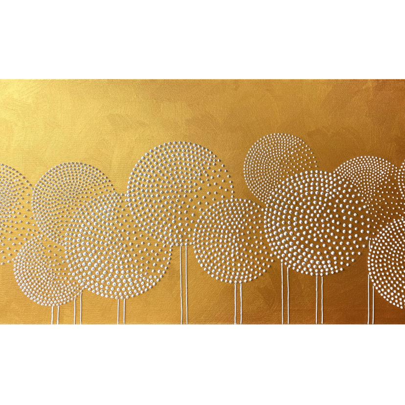 Fotomurale Fiori di perle bianche - Grande