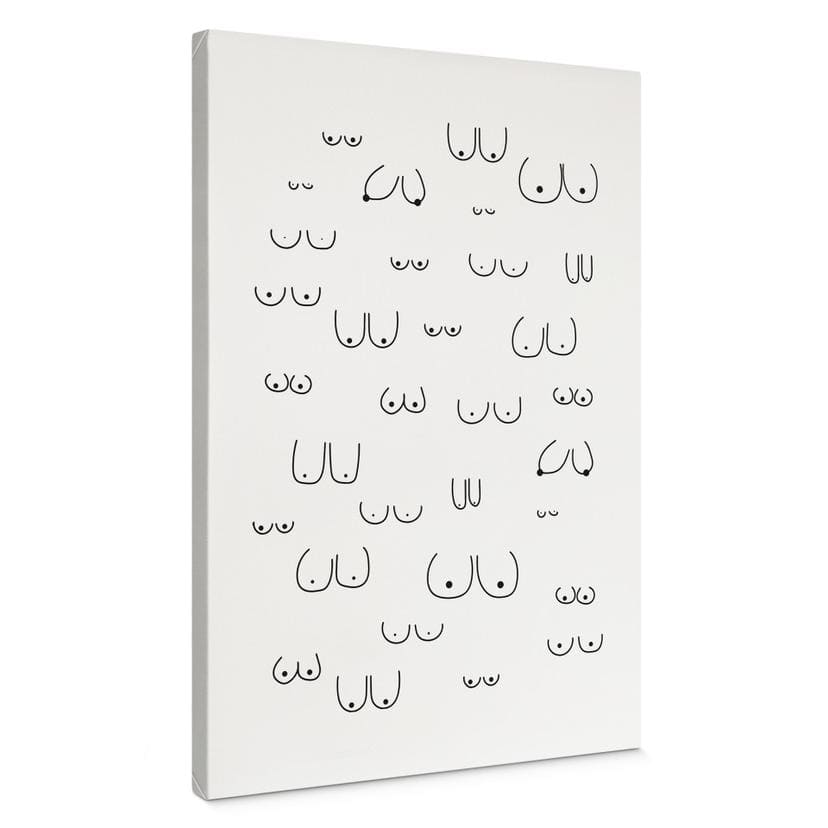 Canvasbillede Line Art - Mangfoldighed af kvindelighed | Feminisme - Kerr-Dineen