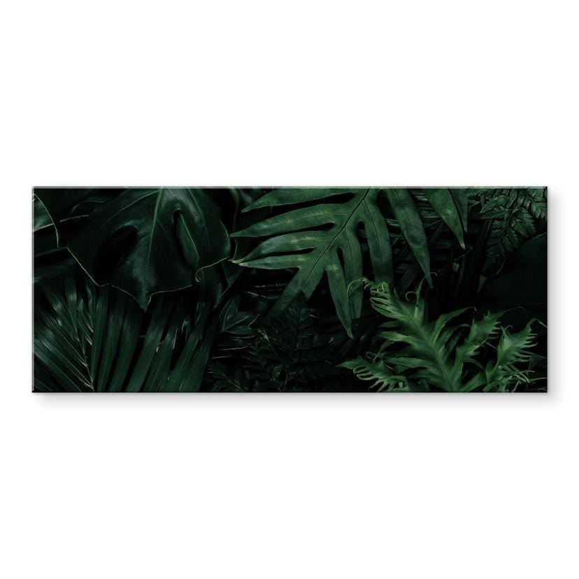 Tableau en verre acrylique Jungle vert foncé