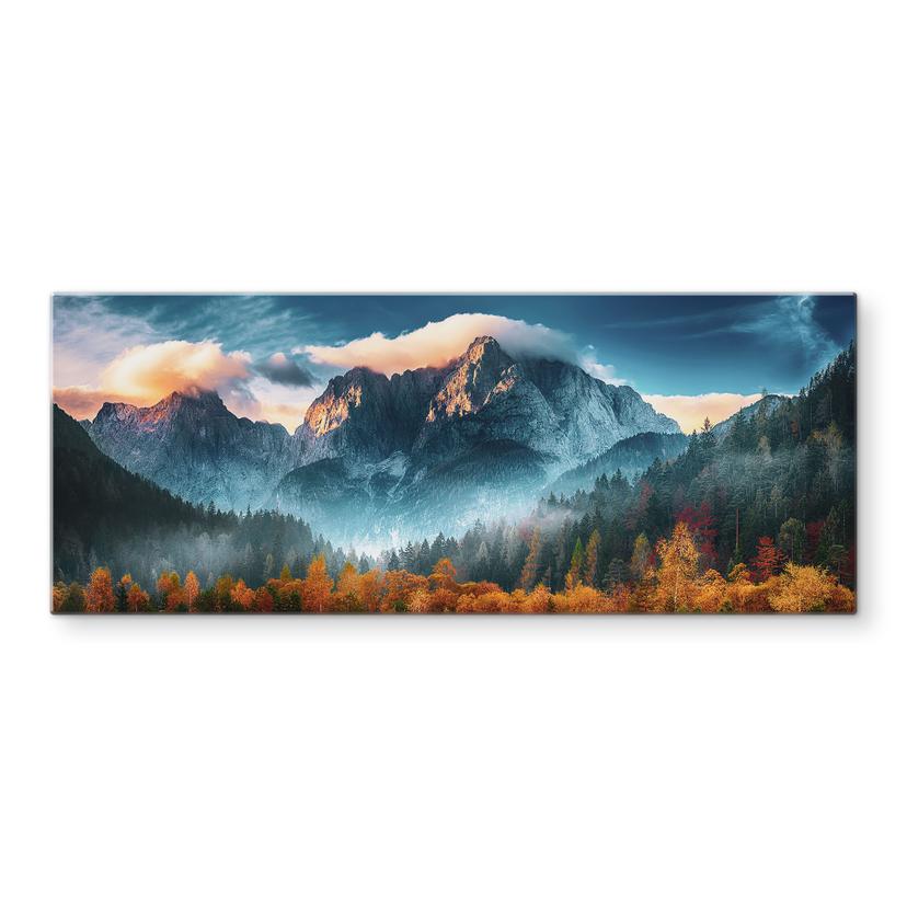 Pannello paraschizzi Paesaggio autunnale sulla cima del Triglav nelle Alpi Giulie