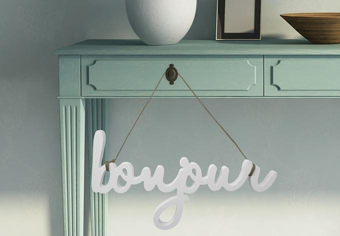 Lettere decorative - 3D Bonjour