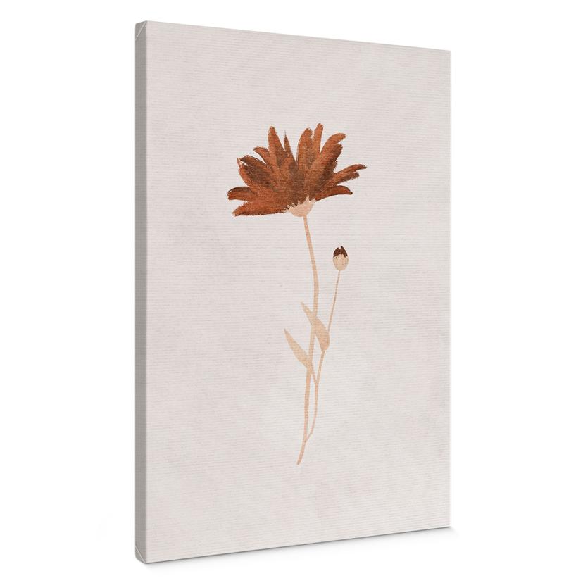 Lienzo flor silvestre abstracta - Goed Blauw