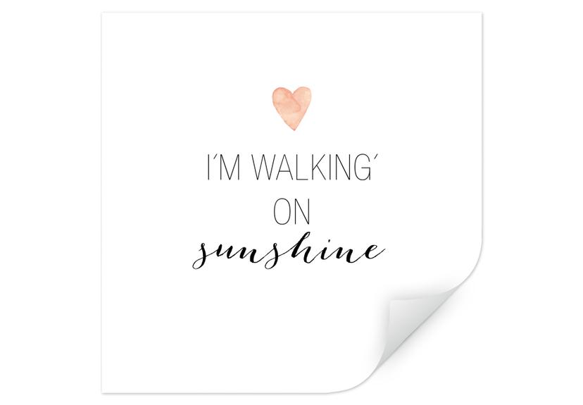 Zelfklevende Poster Confetti & Cream - Sunshine