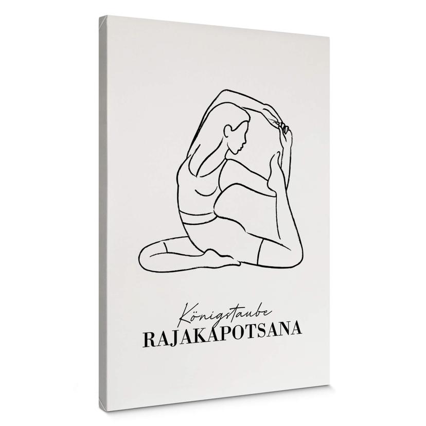 Tableau sur toile Yoga - Posture du pigeon