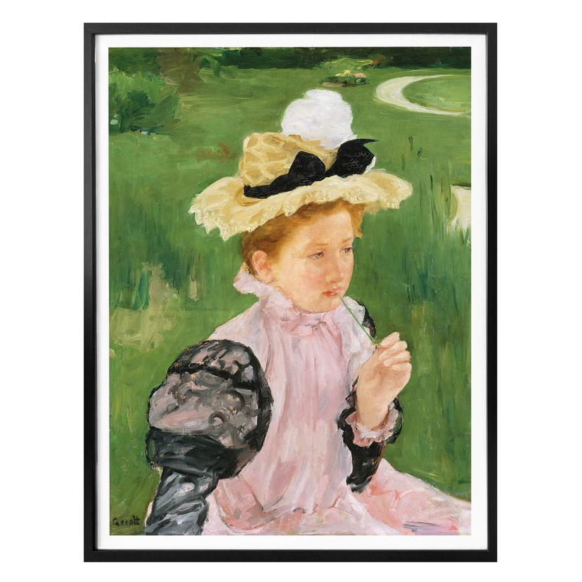 Poster - Cassatt - Portrait d’une jeune femme