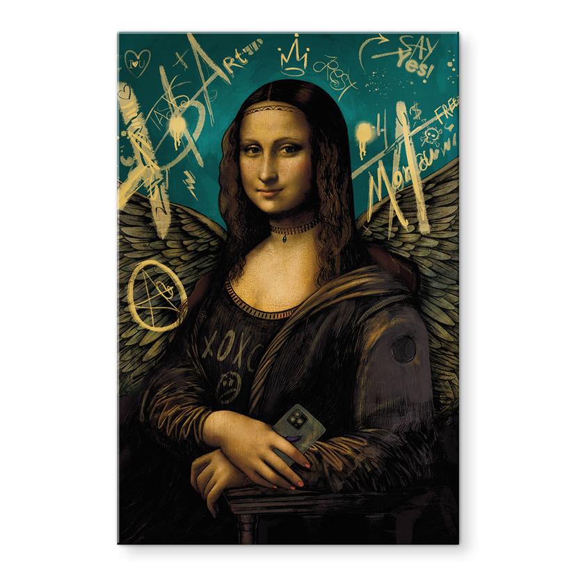 Tableau sur verre acrylique Mona Lisa - modern