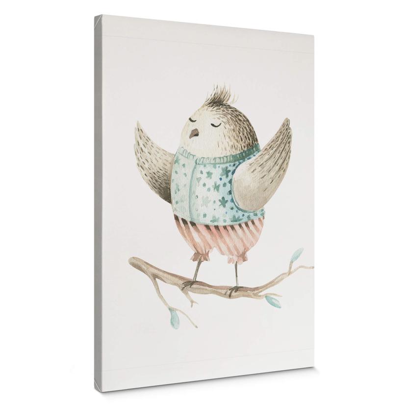 Tableau sur toile Kvilis - Petit oiseau 02
