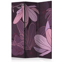Screen room divider - Drømmende blomster, 3-delt