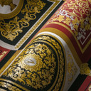 Luksusowa tapeta Versace Home czerwone złoto czarny designerski wzór tapety klasyczny barok