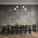 Fototapet motiv patchwork struktureret steneffekt tapet grå beige 3,4 x 2,12 m