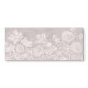 Blomstret stænkplade til køkken med vilde blomster i kridtlook beige - Bloomery Decor