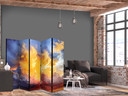 Paravent, Raumteiler freistehend, Trennwand - Beautiful Sunset - Clouds in Warm Tones, 5-teilig - 22