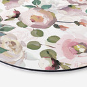 Alu-Dibond UN Designs - Blomster i kunstnerisk stil - Rund – print på aluminium (Alu-Dibond)