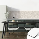 Stænkplade til køkken Urban Jungle tropiske blade creme - Bloomery Decor