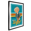 Plakat Unser Sandmännchen - Sandman z deskorolką - Plakat dla dzieci