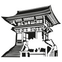 Wallsticker Asiatisk tempel