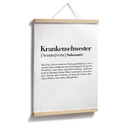Poster Grammatik - Krankenschwester