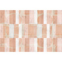 Moderne abstrakt fototapet i abrikos - geometrisk non-woven tapet