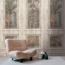 Fototapeta z wizerunkiem lasu Antique Beige Brown - Rozszerzalny wzór