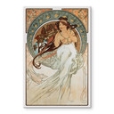 Tableau en verre - Mucha - Quatre arts : La musique