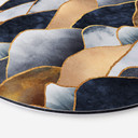 Alu-Dibond Fredriksson - Collines d'or - Rond