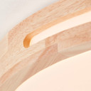 LED Deckenleuchte Viola, braun, Ø 39 cm, Holz Innenleuchte